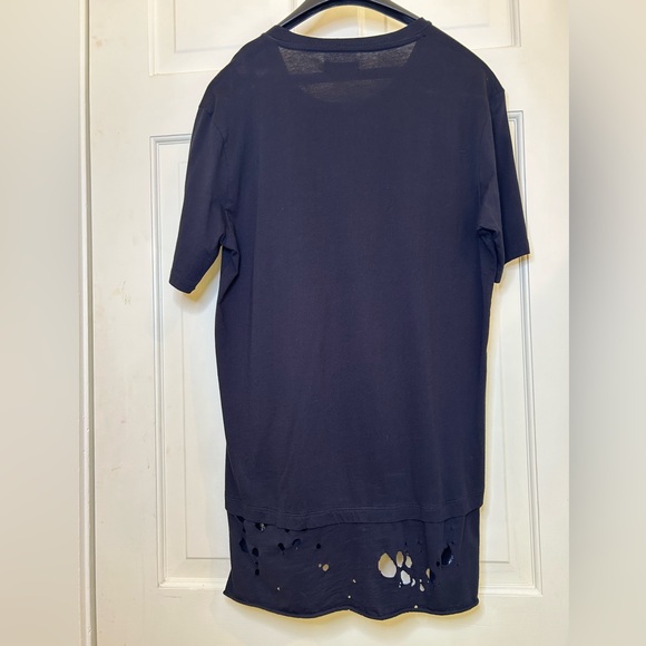 Zara Long Length Distressed Shirt - Picture 2 of 5